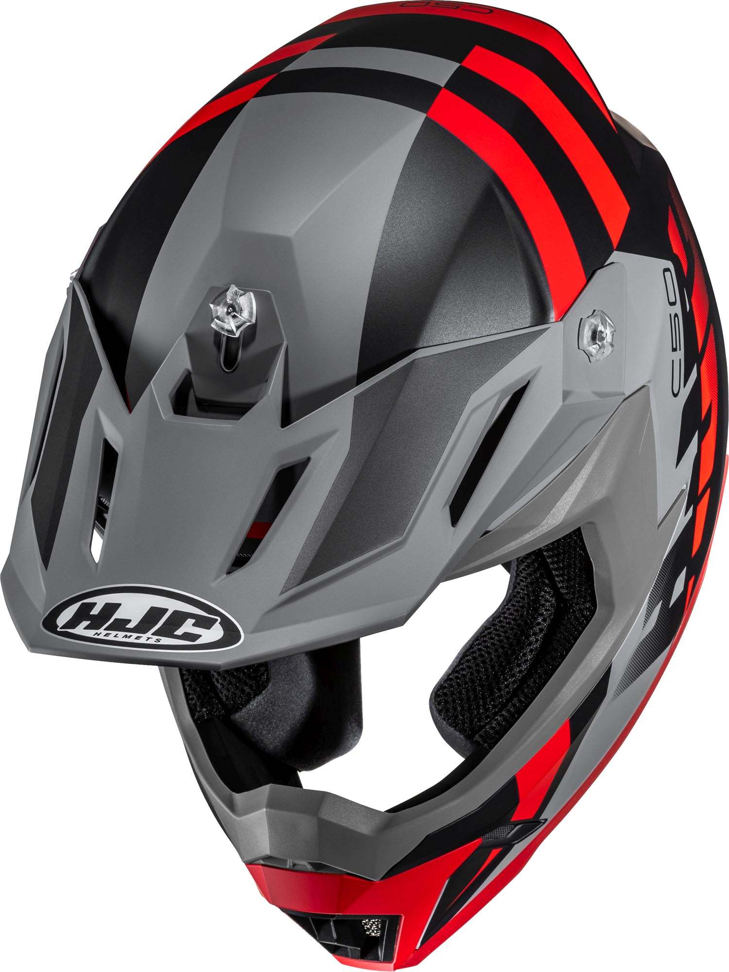 HJC C50 Mirage Casco da motocross nero/grigio/rosso XL (61/62) Figura 2