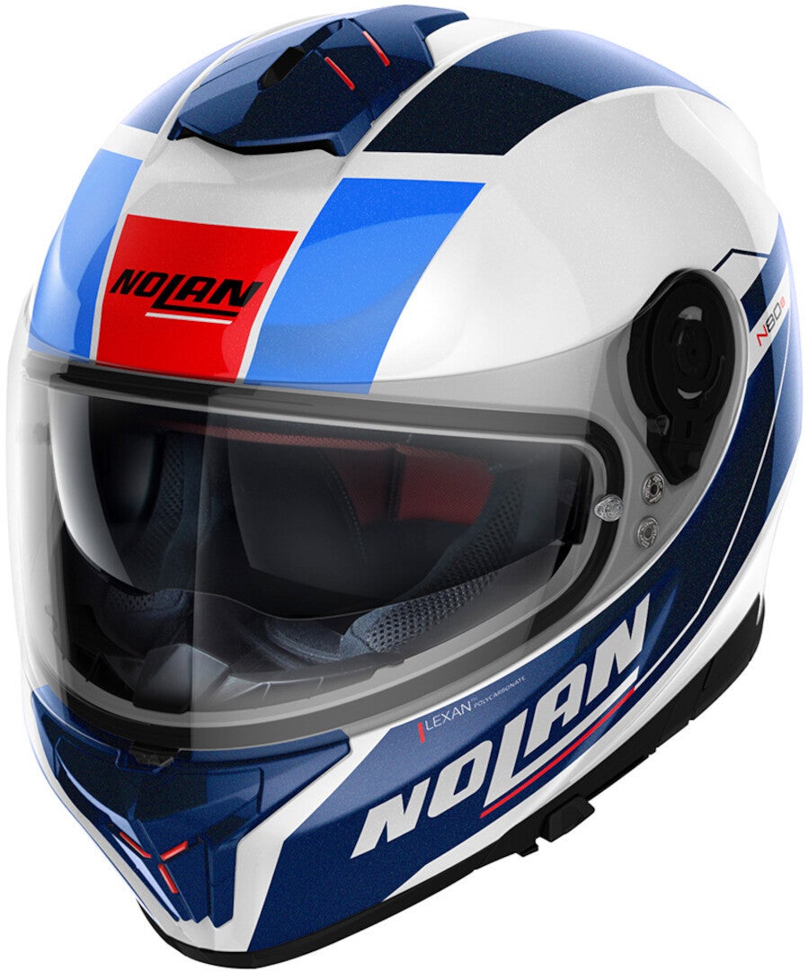 Nolan N80-8 Mandrake N-Com Helmet white/blue/red L (60/61) Figure 1