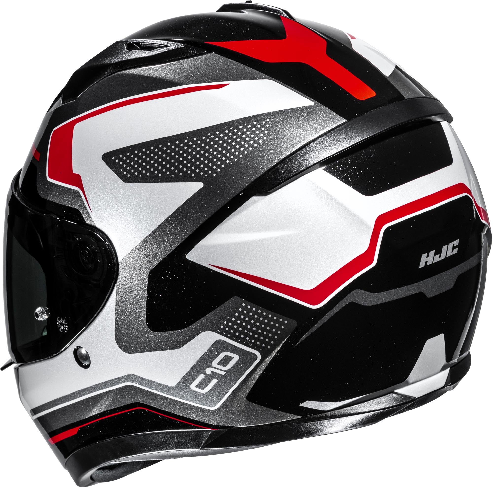 HJC C10 Cric Cască Negru/Alb/Roșu L (58/59) Figura 3