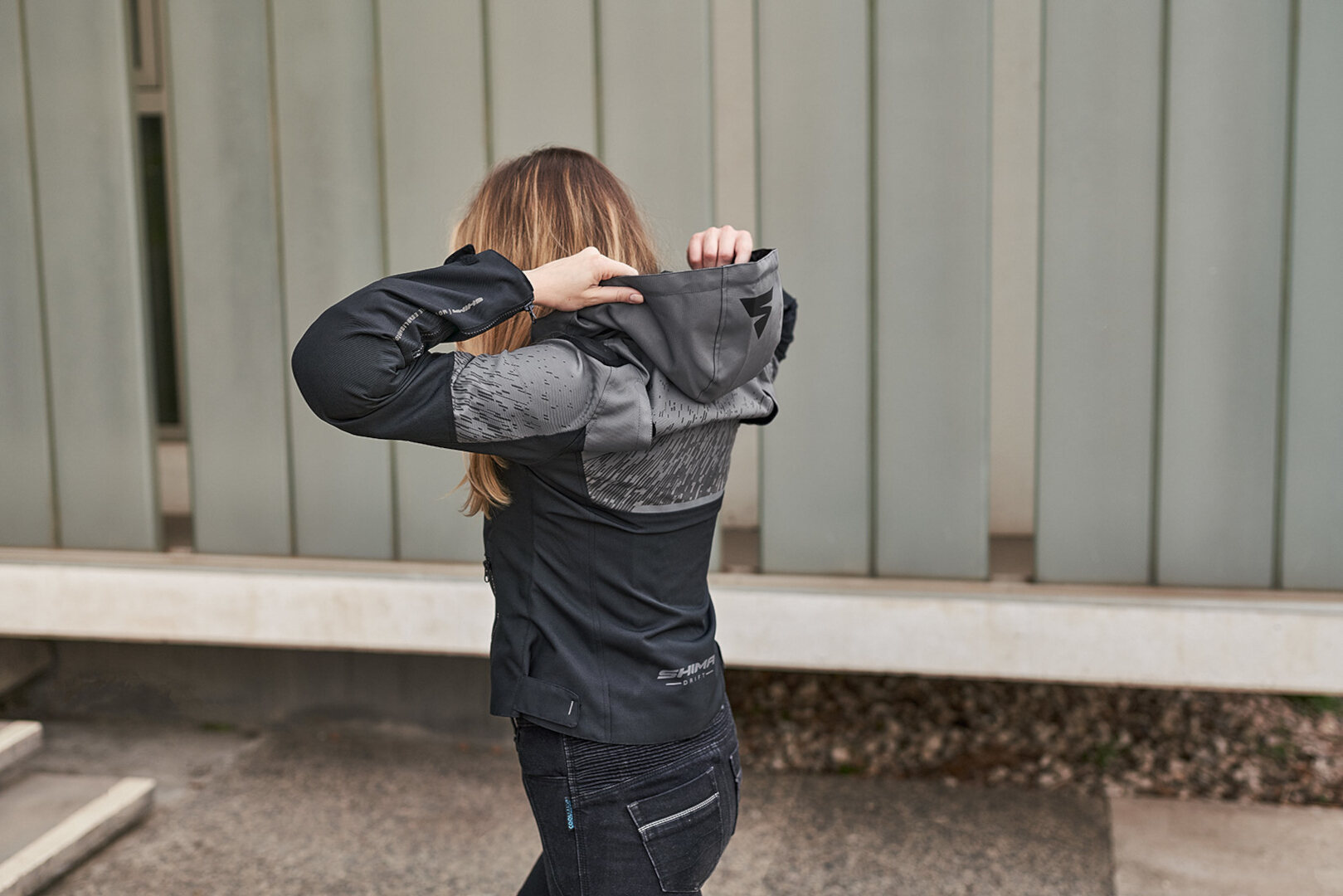 SHIMA Drift Ladies Motorcycle Textile Jacket black/grey M Figure 9