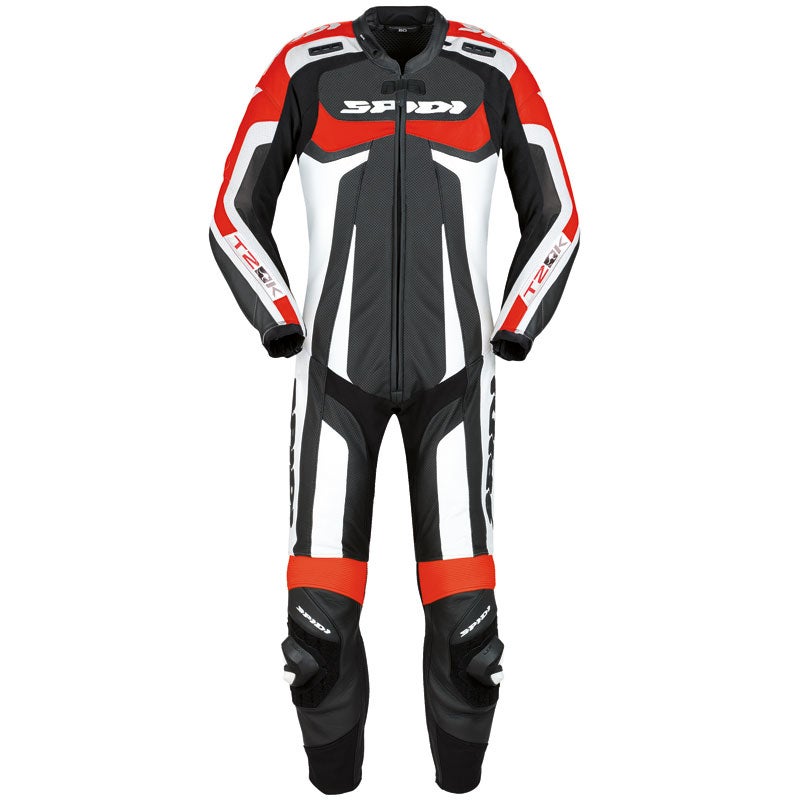 Spidi T-2 Kangaroo Wind Pro Ét stykke motorcykel læder dragt Sort/sølv 56 Figur 2