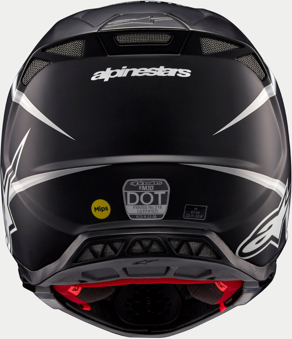 Alpinestars Supertech S-M10 Ampress 2024 Cască de motocross Negru mat/alb S (55/56) Figura 3
