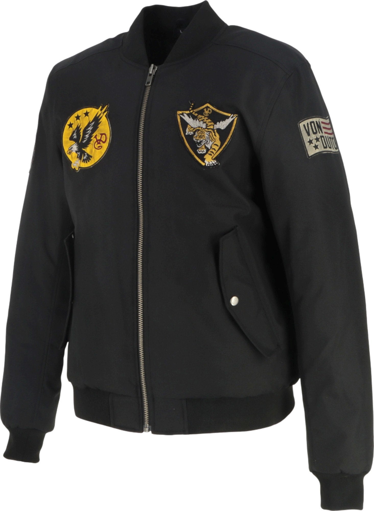 Side view of Von Dutch X Helstons Fight Motorcycle Textile Jacket
