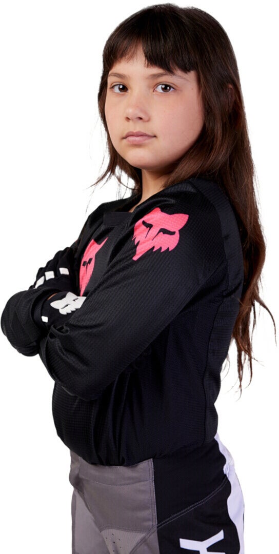 FOX 180 Blackout 2023 Mädchen Motocross Jersey YM Abbildung 4