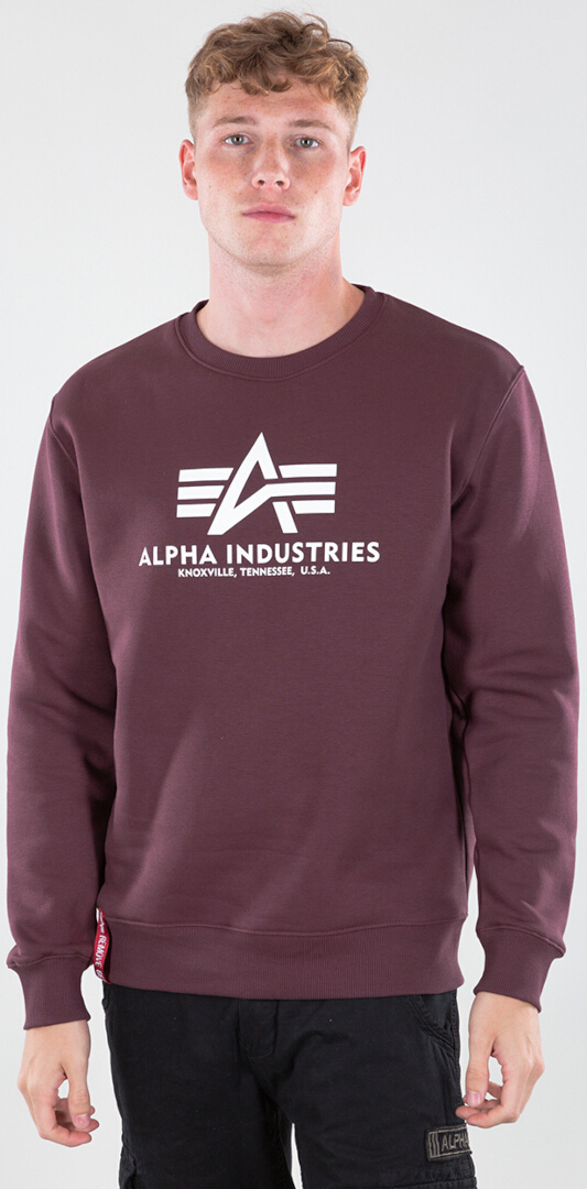 Alpha Industries Basic Camisola vermelho escuro S Figura 1