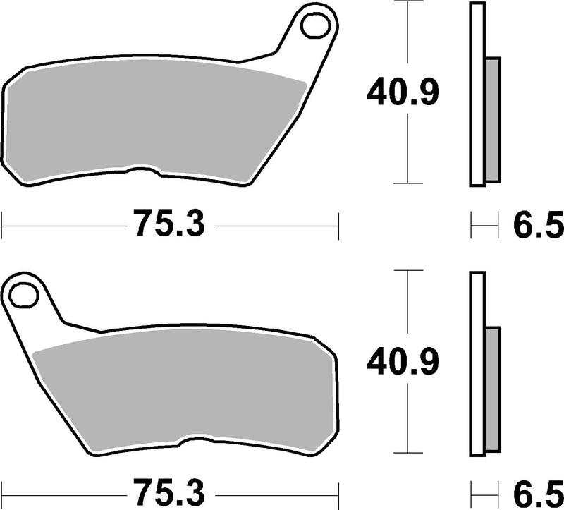 TECNIUM Organiska bromsbelägg - MA428 Figur 3