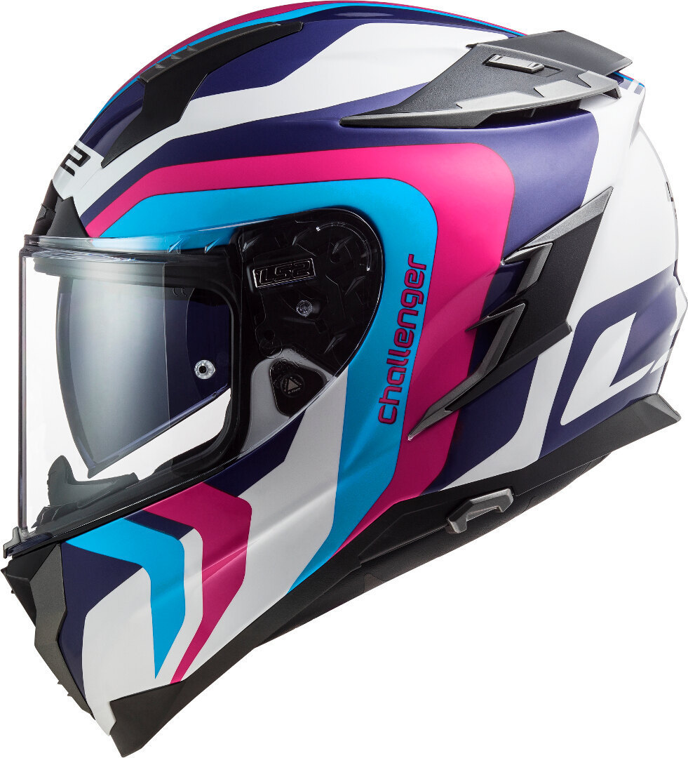 LS2 FF327 Challenger Galactic Helm weiß/pink S (55/56) Abbildung 3