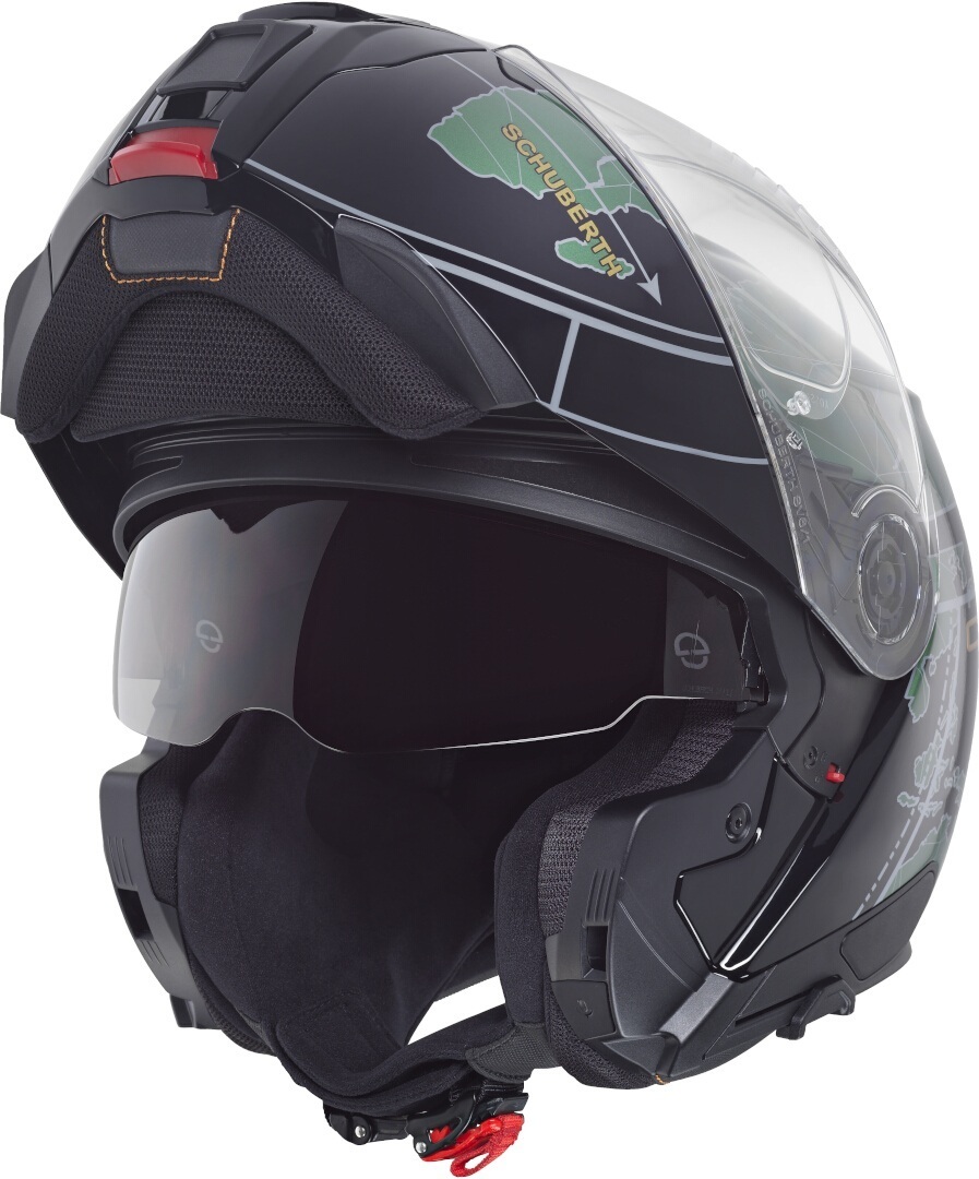 Schuberth C5 Globe Откидной шлем чёрный/зелёный S (55) Рисунок 4