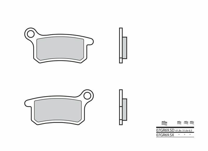 Brembo S.p.A. Bromsbelägg Off-Road sintrad metall - 07GR69SD Figur 2