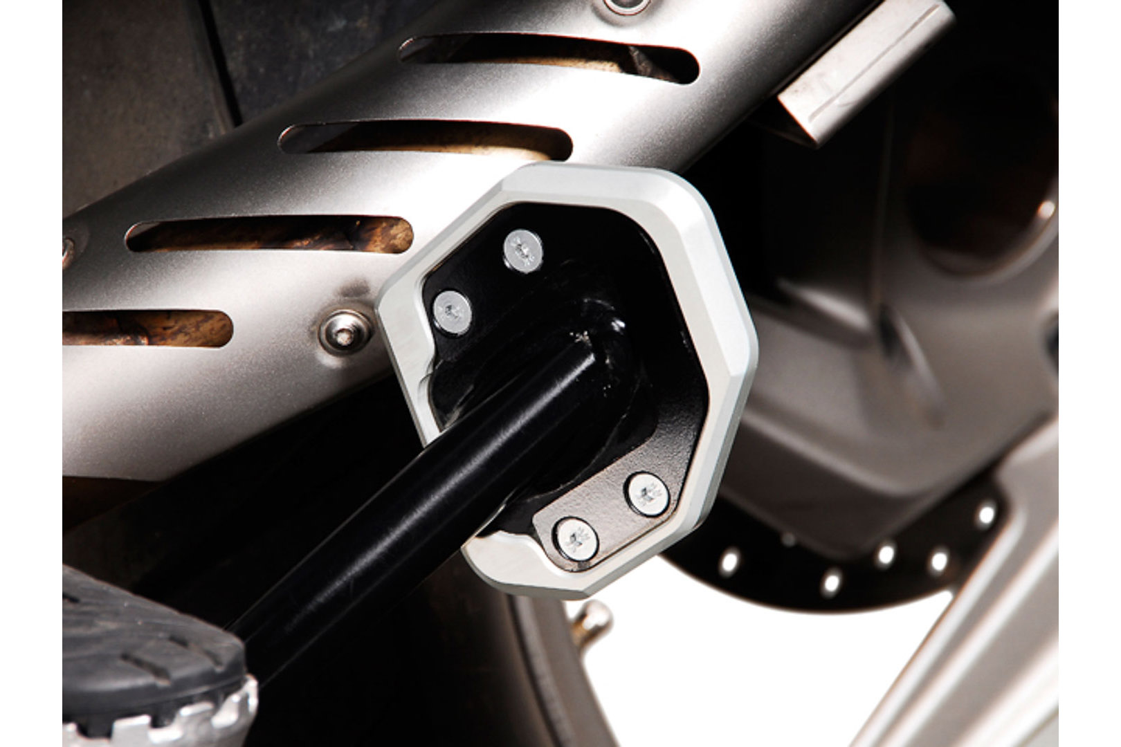Extensie SW-Motech pentru piciorul lateral - Negru/argintiu. BMW R1200GS / R1200GS Adventure. Figura 4