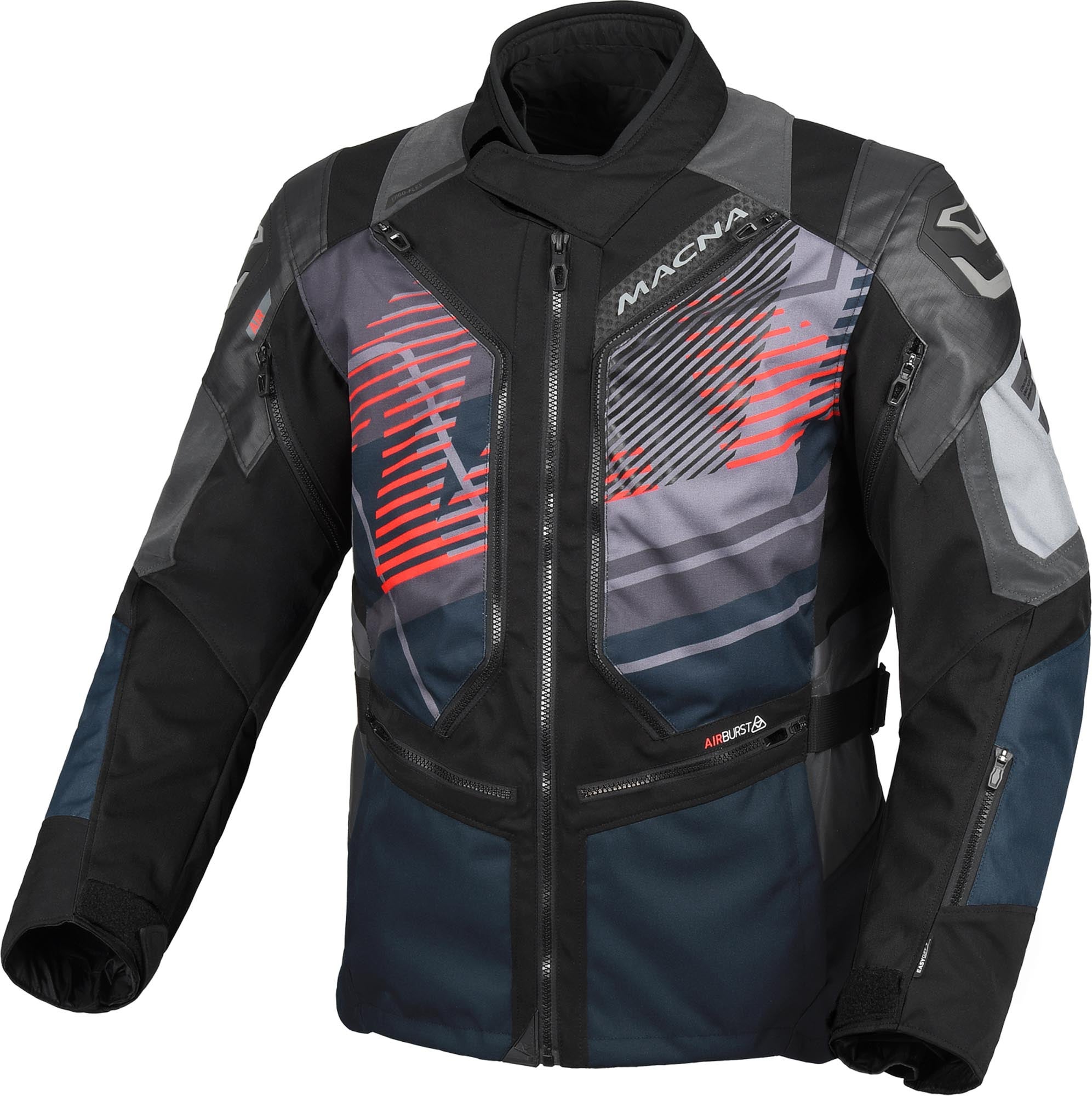 Macna Neoval NightEye vattentät motorcykeltextiljacka S Figur 1