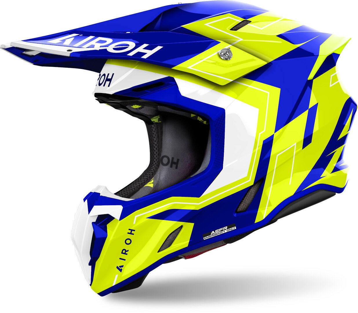 Airoh Twist 3 Dizzy Casco da motocross blu/giallo S (55/56) Figura 1