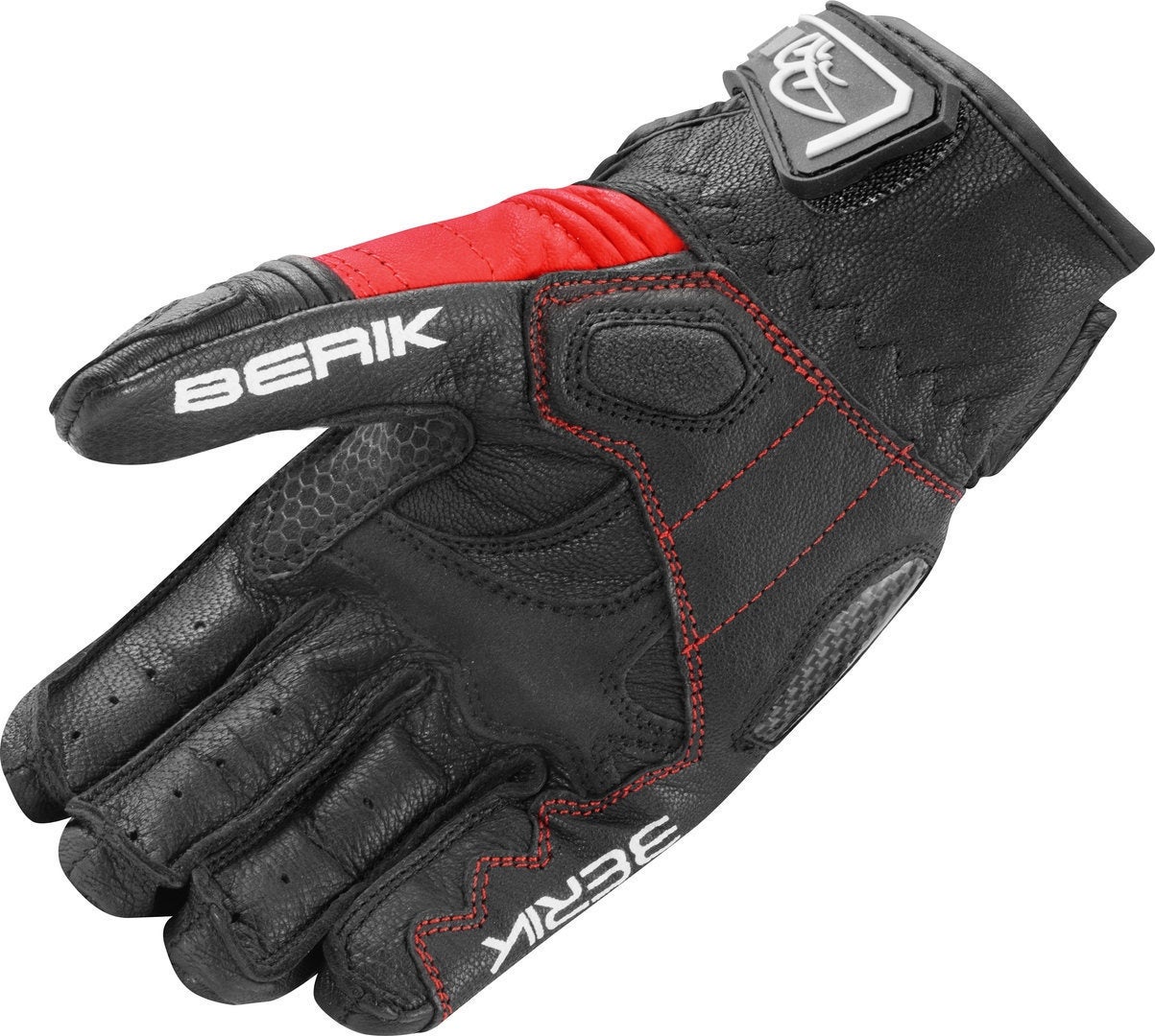 Berik LDX Dames Motorfiets Handschoenen zwart/wit/rood XL Figuur 4