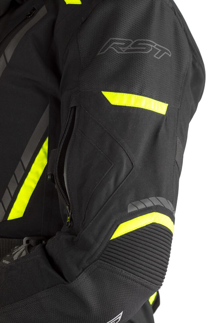 RST Pro Series Pathfinder Motorcycle Texte Jacket black/neon-yellow 3XL Figure 4