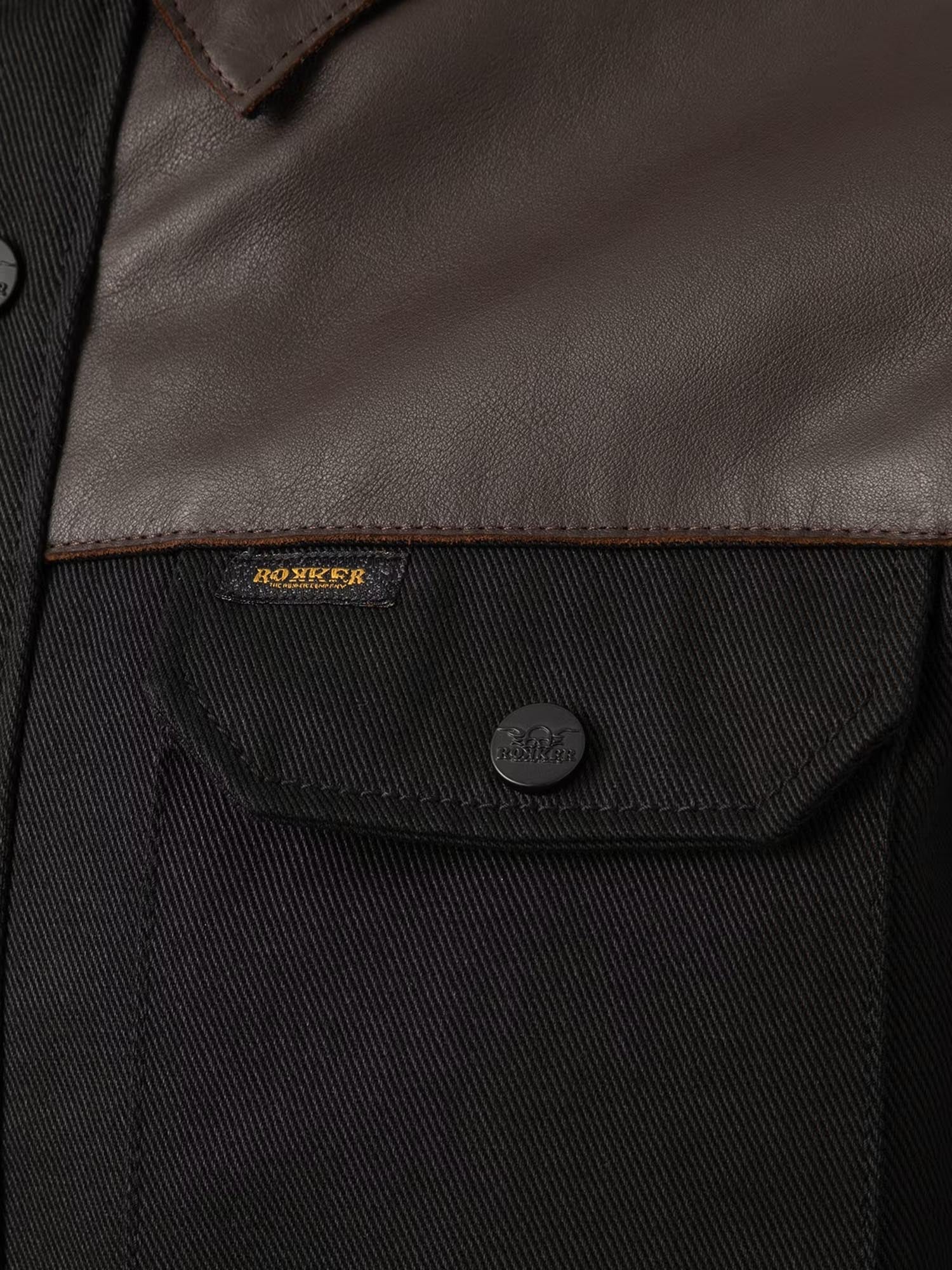 Rokker Bozeman Rider 摩托车衬衫 黑色 M 图4