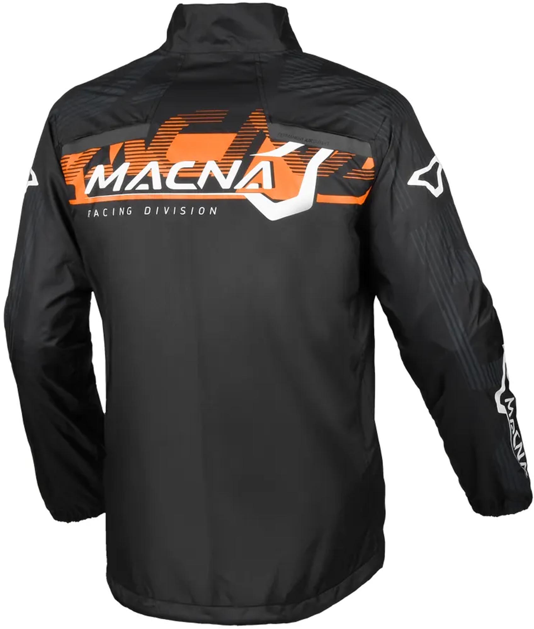 Macna Rainossi Motorcycle Rainjacket black/white/orange L Figure 2