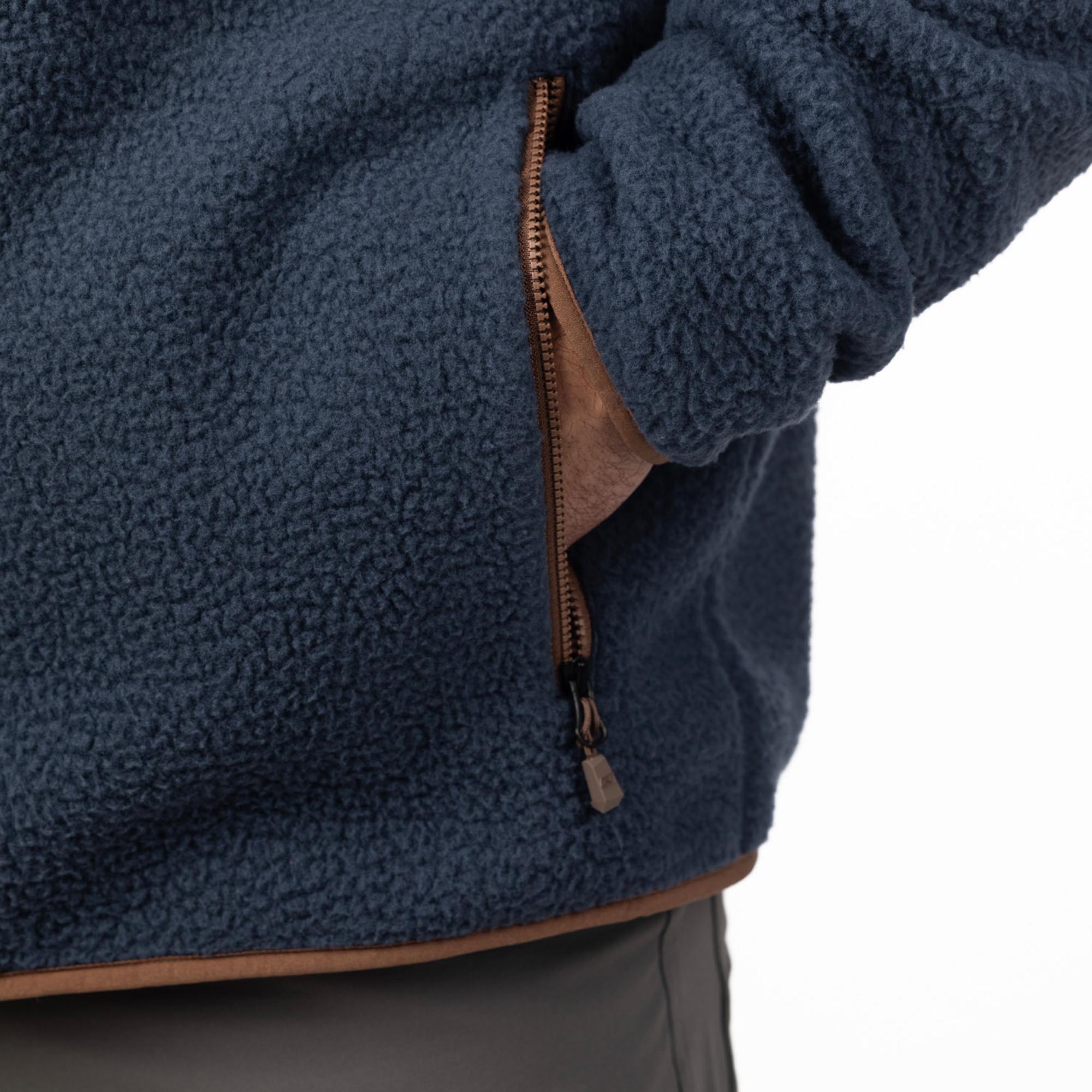 Klim High Pile Giacca blu/marrone L Figura 7