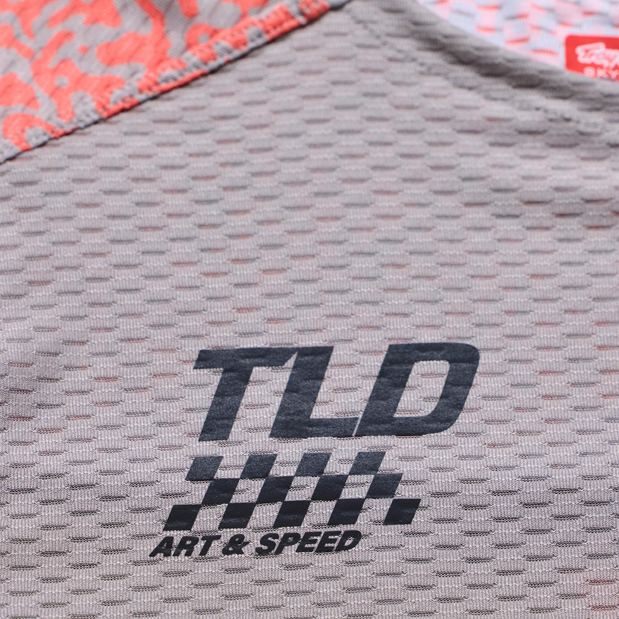 Troy Lee Designs Skyline Pro Air Ridgeline Short Sleeve Bicycle Jersey light grey M Figure 4