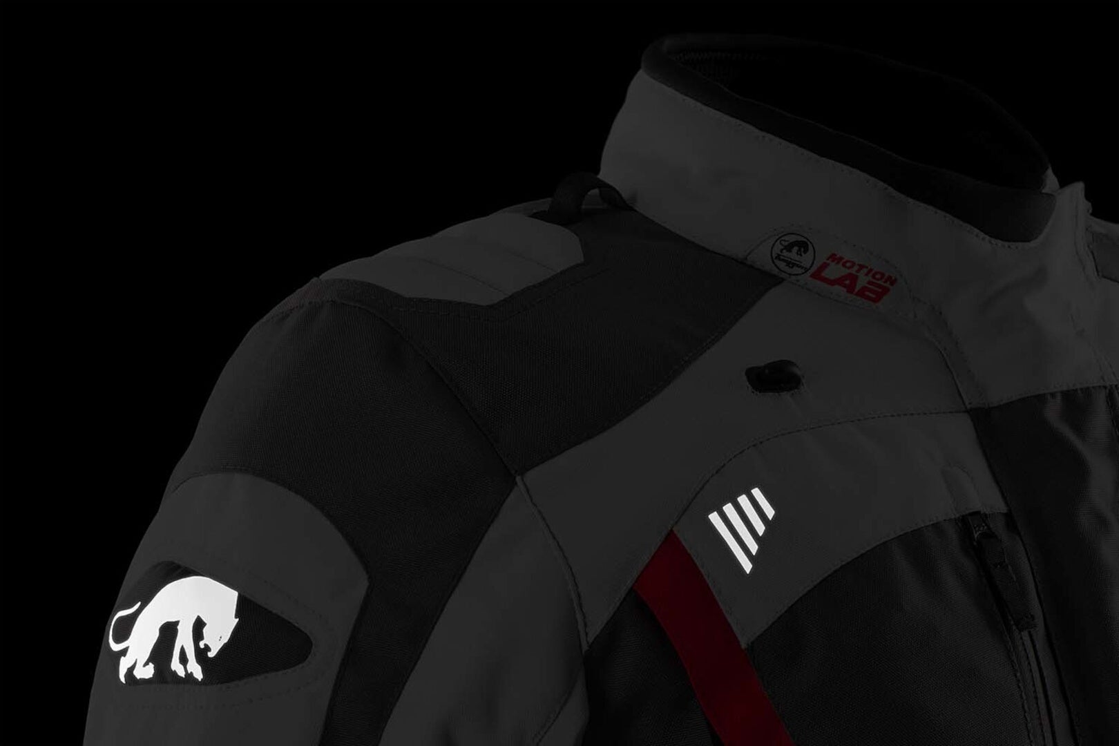 Furygan Apalaches Evo Damer Motorcykel Textil Jacka grå/vit/röd XXL Figur 8