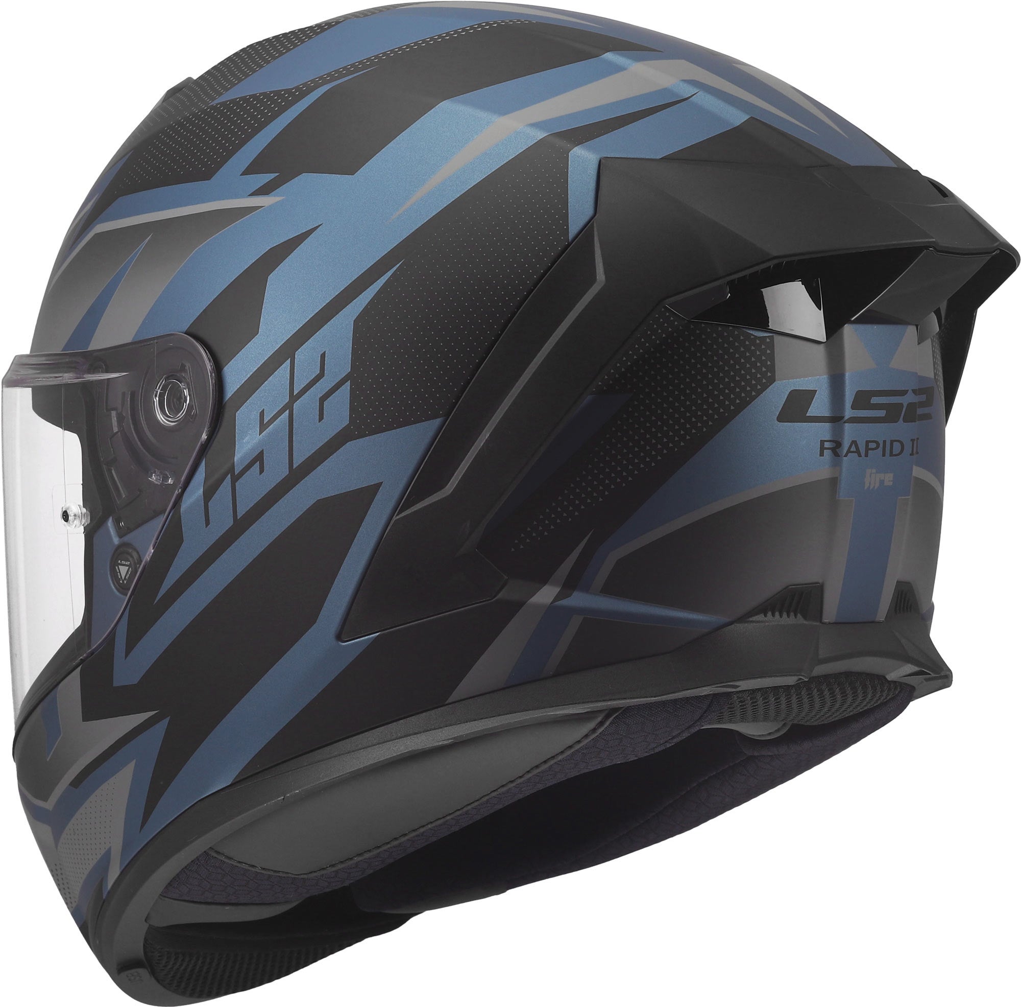 LS2 FF820 Rapid III Xtrem Helma černá/modrá XXL (63/64) Obrázek 7