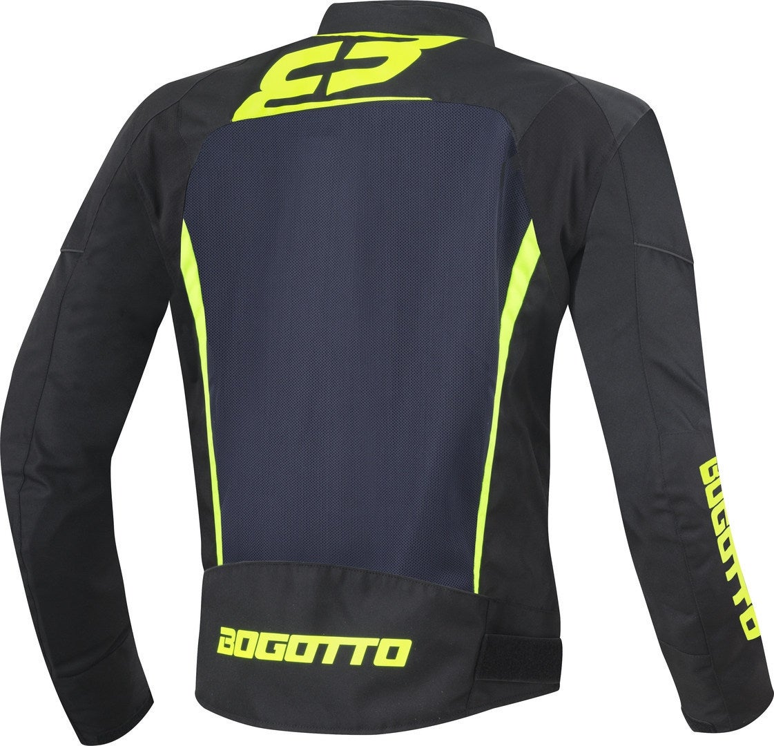 Bogotto Blaze-Air Motorcycle Textile Jacket black/blue/fluo-yellow 3XL Figure 2