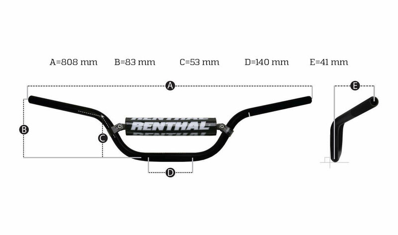 RENTHAL Ghidon jos Fatbar 822 KTM Figura 3