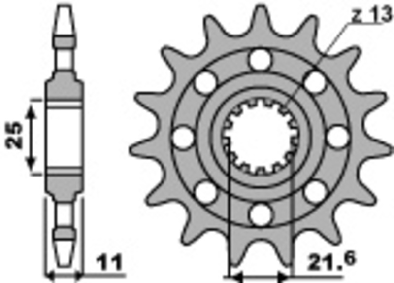 PBR Pignon Acier Anti-bruit 2172G - 520 Figure 3