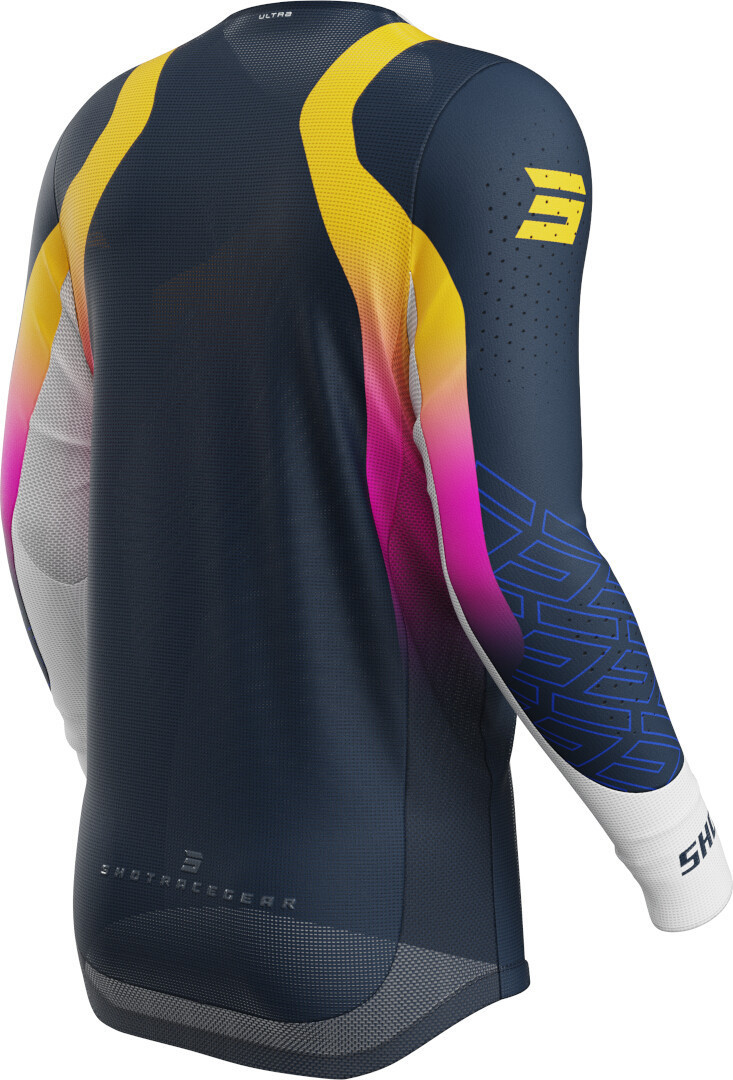 Shot Aerolite Ultra Tricou de motocross Albastru/roz S Figura 2