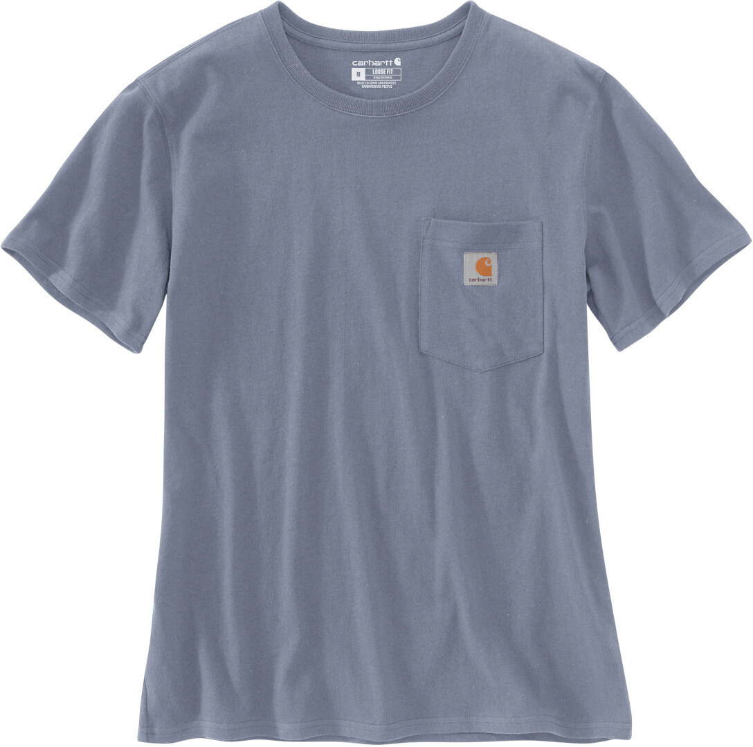 Carhartt Workwear Pocket Tricou de damă Gri/Albastru XS Figura 1