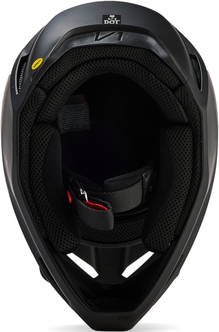 FOX V1 Matte Black 2023 Cască de motocross pentru tineret Y/M (51/52) Figura 9