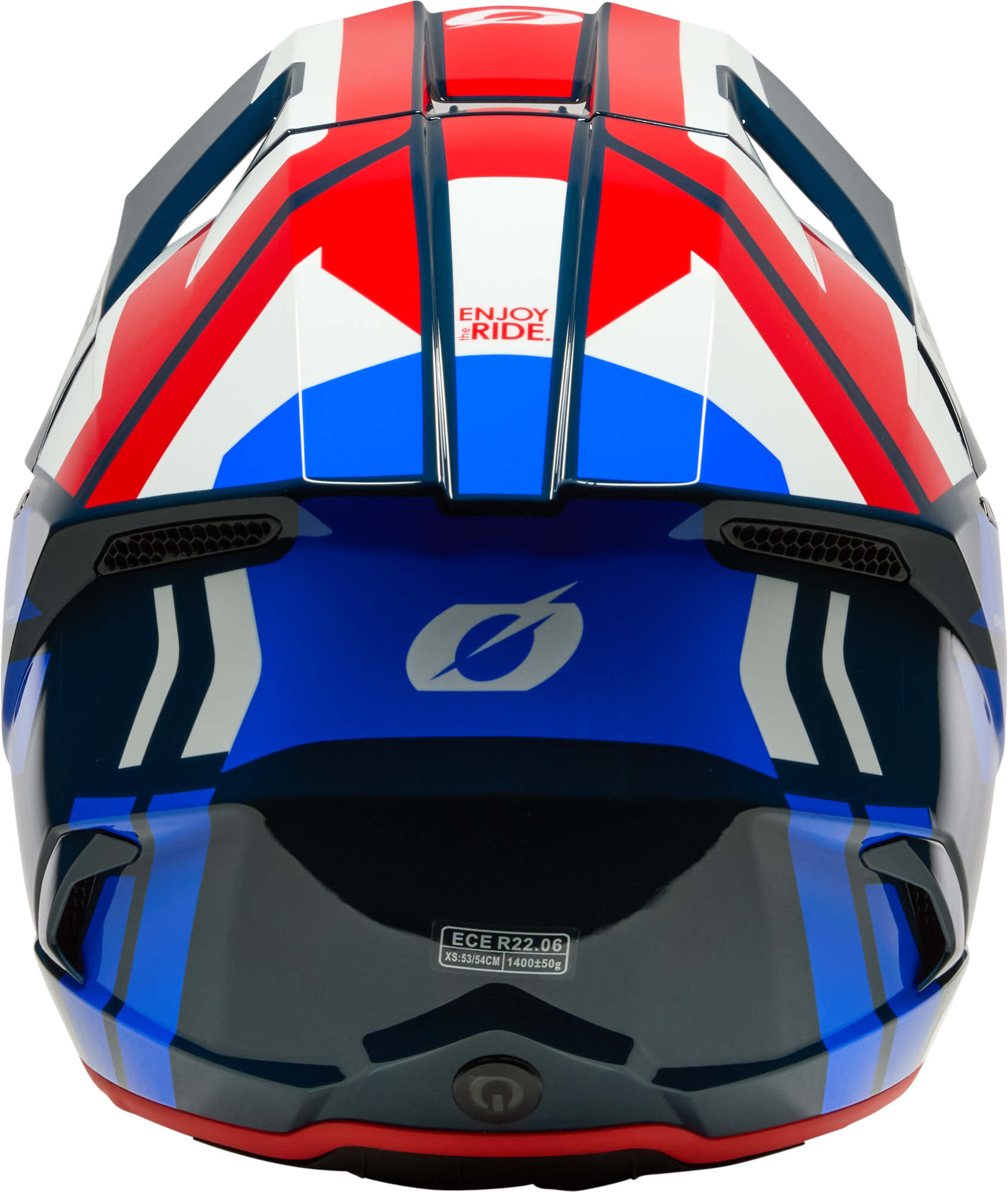 Oneal 3SRS RIDE Motorcross helm wit/blauw/rood XL (61/62) Figuur 6