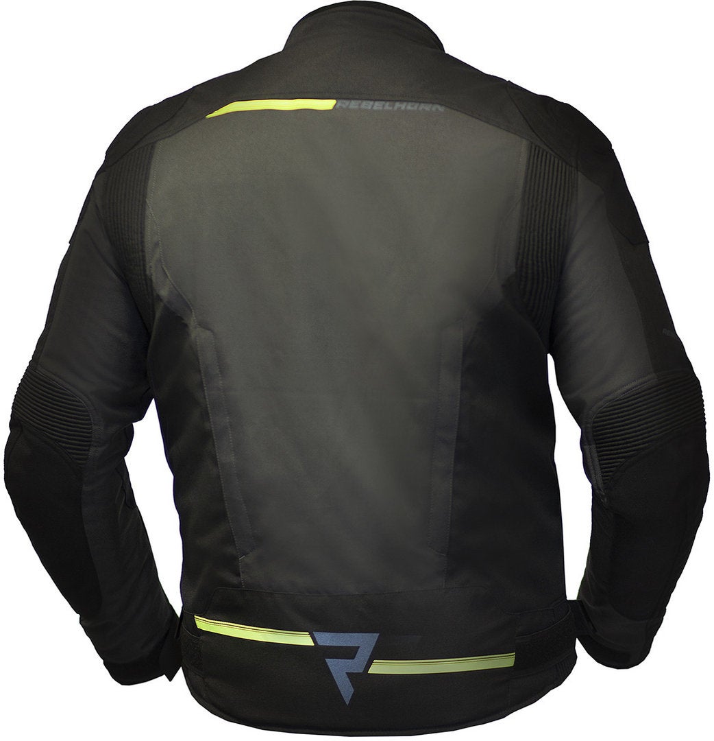 Rebelhorn Borg Motorcycle Textile Jacket black/grey/yellow L Figure 2