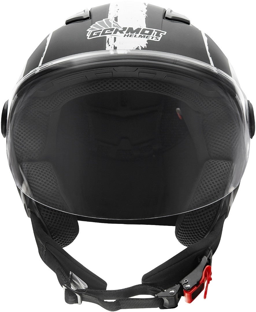 Germot GM 196 Decor Capacete Jet preto fosco/branco XS (53/54) Figura 2