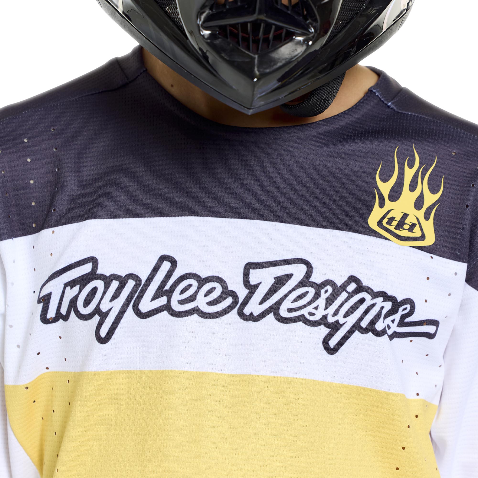 Troy Lee Designs Sprint Pro YO Moto Youth Bicycle Jersey yellow YS Figure 3