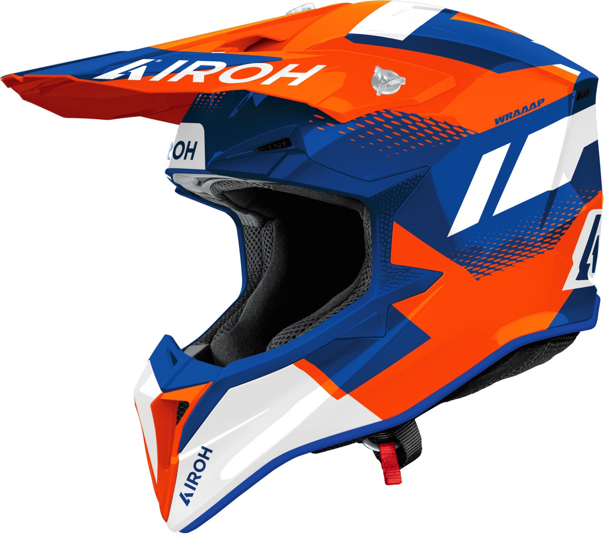 Airoh Wraaap Vision Casque de motocross Blanc/Bleu/Orange XL (61/62) Figure 1