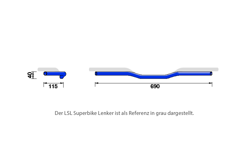CLUBMAN 7/8 Zoll Alu-Lenker CLUBMAN® Argint Figura 2