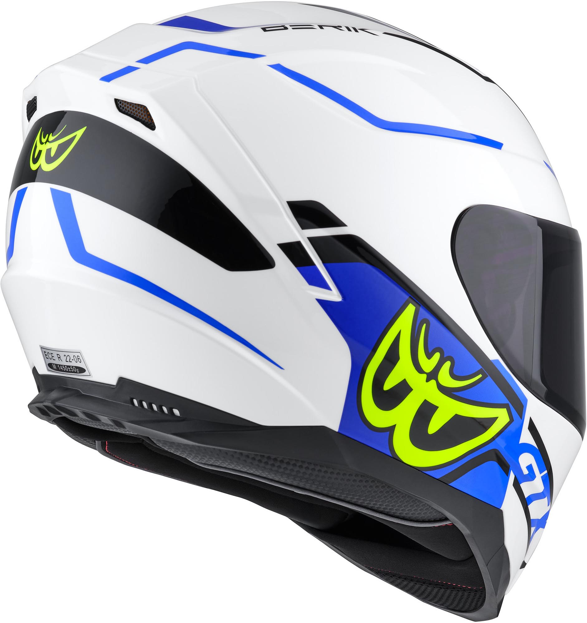 Berik FF869 Arok Helm wit/blauw/geel S Figuur 5