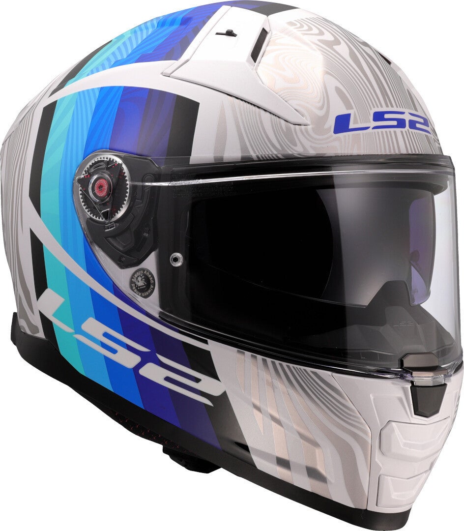 LS2 FF811 Vector II Freedom Hjelm hvit/blå XS (53/54) Figur 7