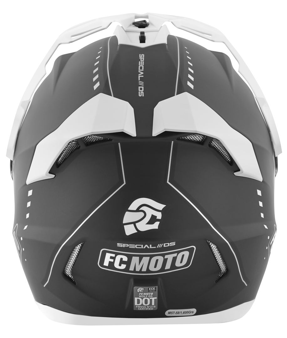 FC-Moto Merkur Pro Air Casco Enduro Bianco/nero M Figura 8