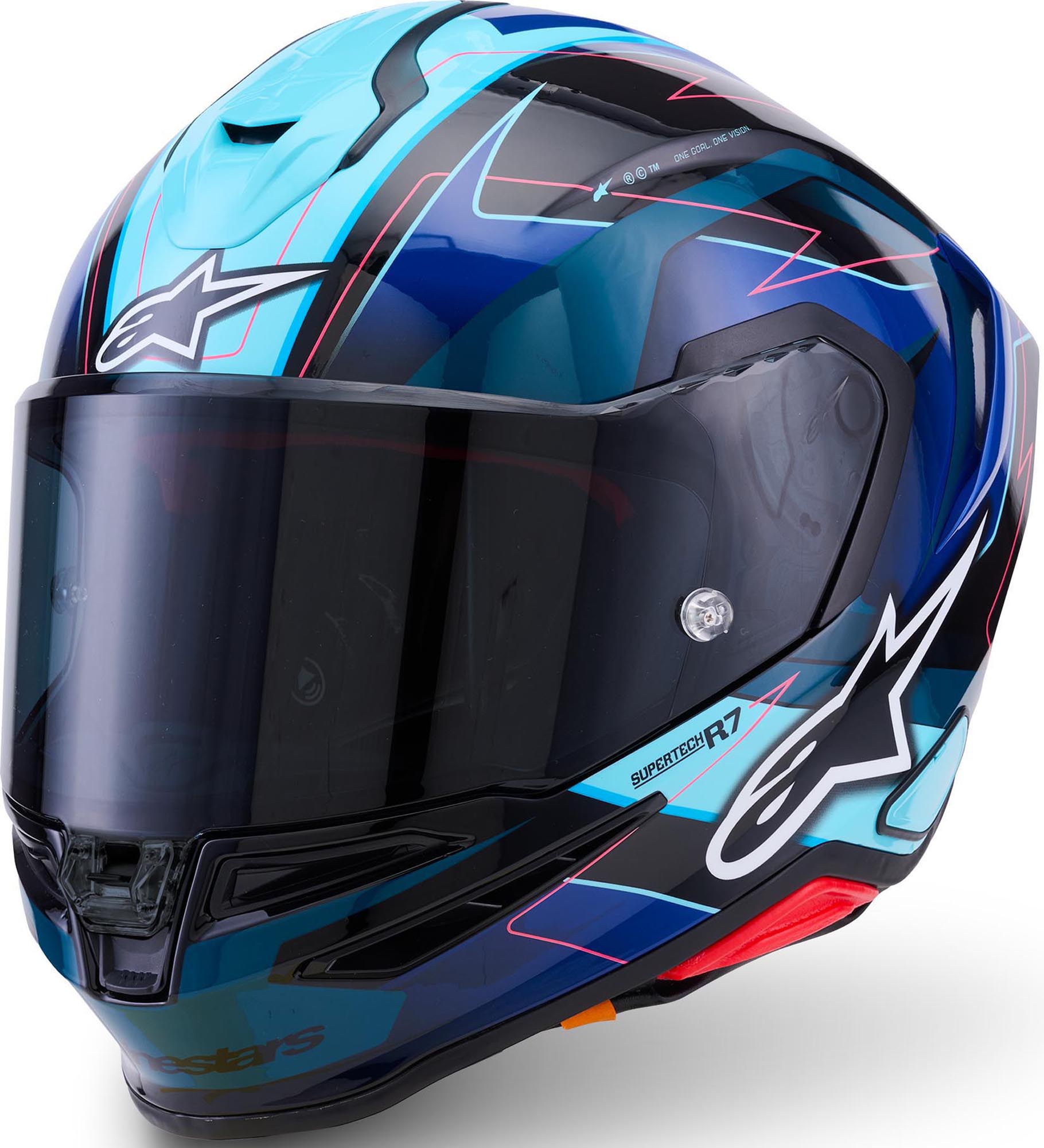 Alpinestars S-R7 Kinetis Čelada modra/bela/rdeča M Slika 1