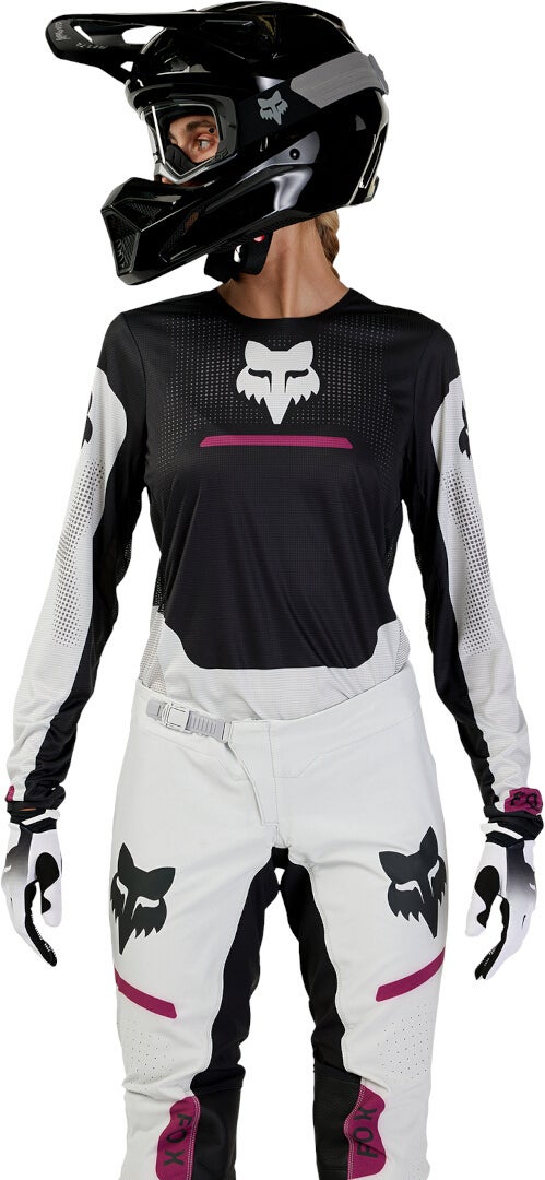 FOX Flexair Optical Motocross trøje til damer Sort/lysegrå XL Figur 7