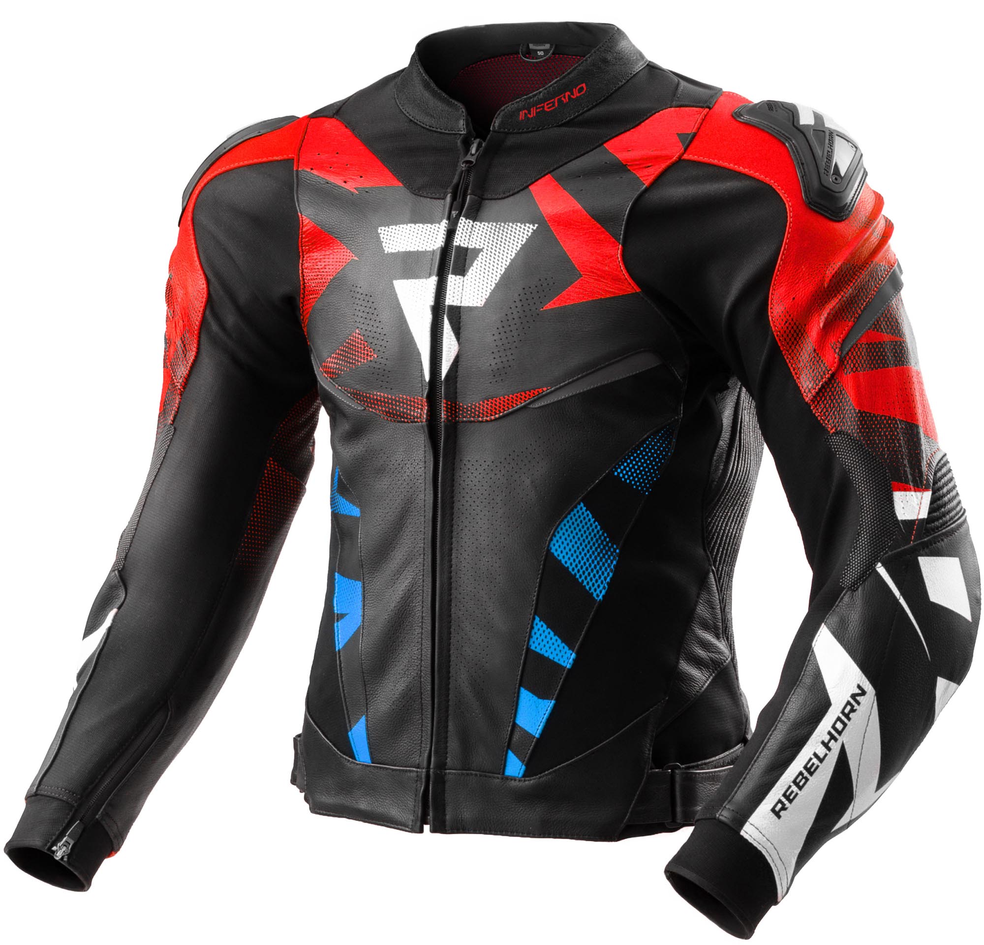 Rebelhorn Inferno Motorcycle Leather Jacket-image-785533501