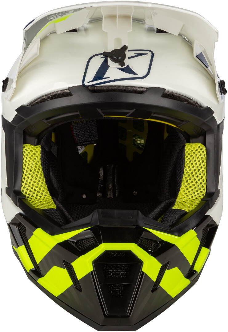 Klim F5 Koroyd Ascent Carbon Cască de motocross Albastru/galben-neon S (54/55) Figura 5