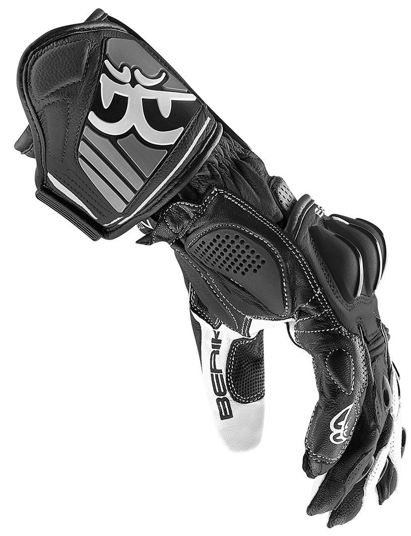 Berik Track Gants de moto Noir/Blanc XL Figure 2