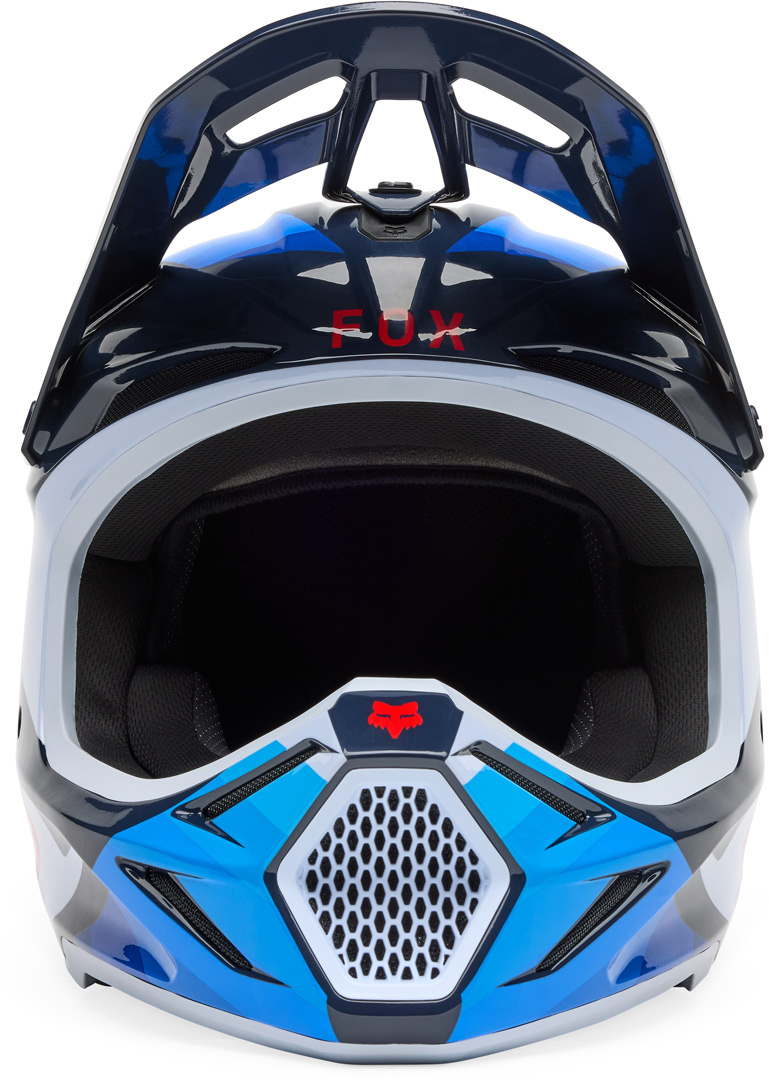 FOX V3 Fade MIPS Casco da motocross bianco/blu S (55/56) Figura 5