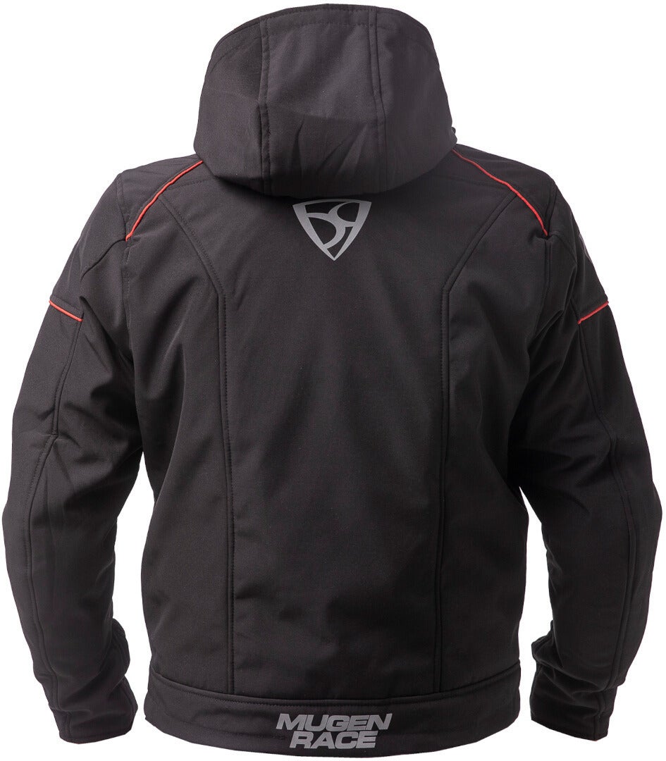 MUGENRACE Srippy waterproof Softshell Jacket black/red L Figure 3