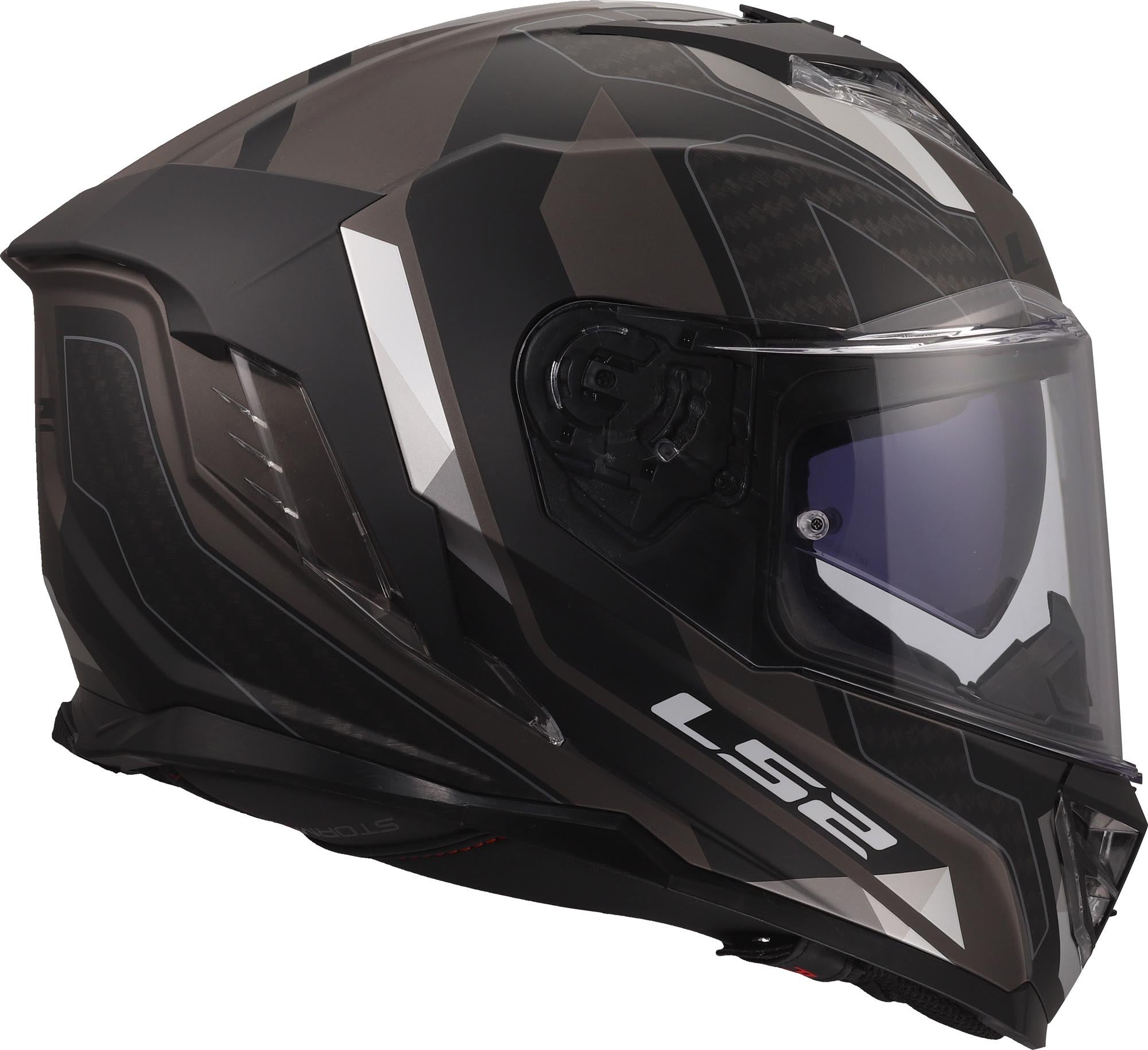 LS2 FF818 Storm III Sporty Casque noir/gris XL (61/62) Figure 8