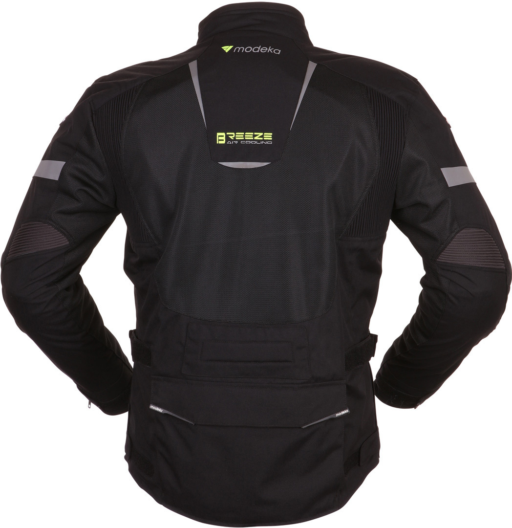 Modeka Breeze Textiljacket Lang schwarz/neon XL Abbildung 2