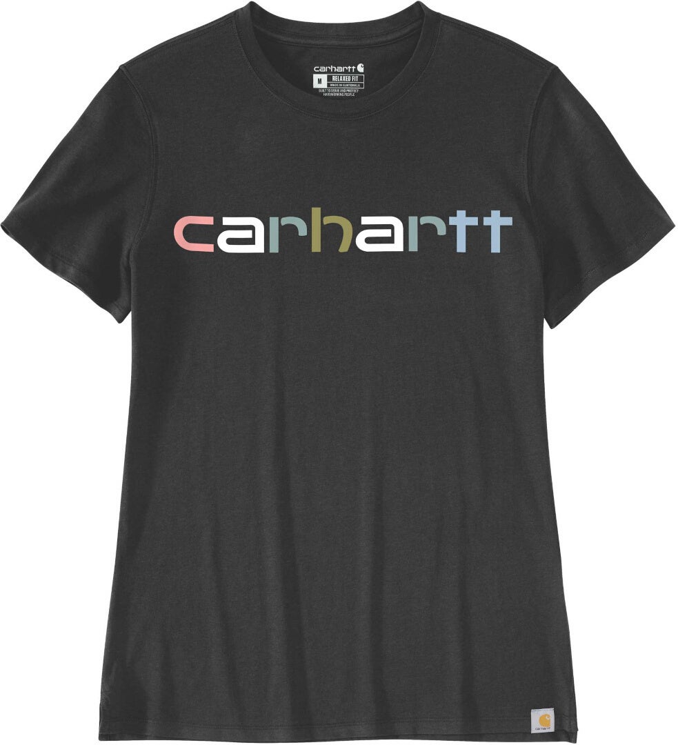 Carhartt Relaxed Fit Lightweight Multi Color Logo Graphic Dámské tričko černá S Obrázek 1