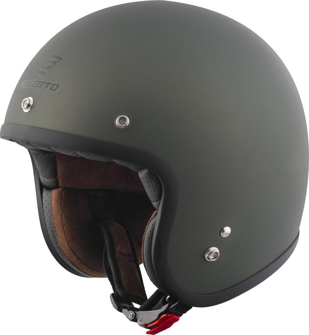 Bogotto H541 Solid Jet Helm Green Matt S Figuur 1